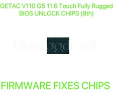 GETAC V110 G5 11.6 inch Touch Fully Rugged Notebook, ADMIN NO PASSWORD BIOS CHIP