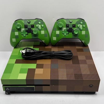 Xbox One S Minecraft Limited Edition 1TB Console With 2 Controllers Tested
