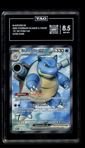 Blastoise ex graded TAG 8.5 for sale on eBay