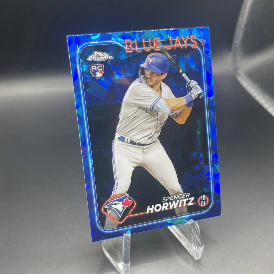 2024 Topps Chrome Sapphire Spencer Horwitz Rookie Toronto Blue Jays RC - Image 3 of 4
