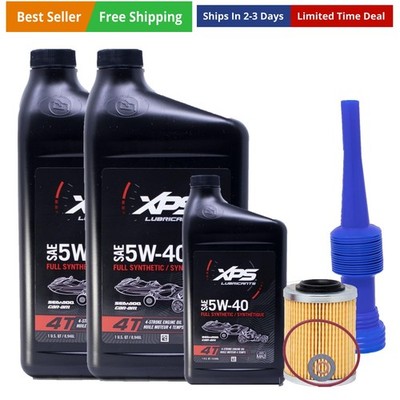 Edwards Oil Change Kit fits CAN-AM ATV/SXS 4T 5W-40 Full Synthetic Change Kit...