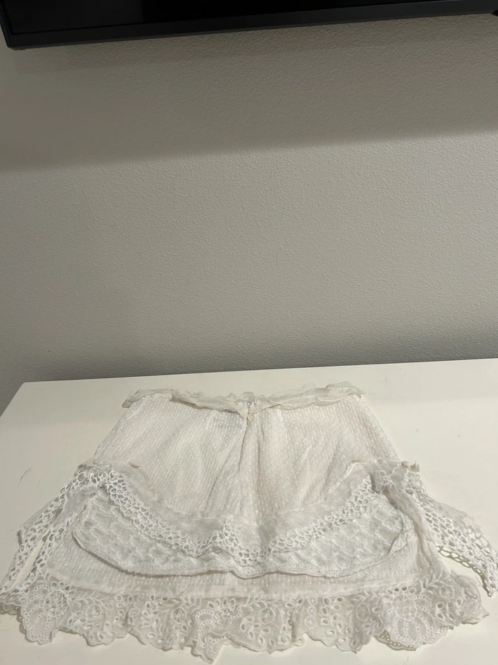 Isabel Marant White Skirt Sz 36 - Image 3 of 4