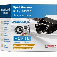 ANHÄNGERKUPPLUNG starr passt für Opel Movano 04-06 +7polig ESatz ABE