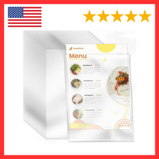 8.5 x 11'' ISO 30 Pack Protectors Clear Plastic Sheet Paper Page Pr...