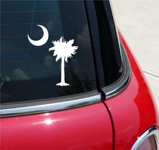 SOUTH CAROLINA FLAG PALMETTO SC PALMETTOS GRAPHIC DECAL STICKER ART CAR WALL