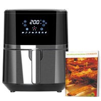 HOMCOM Air Fryer 4.5L 1500W with Digital Display Rapid Air Circulation Timer