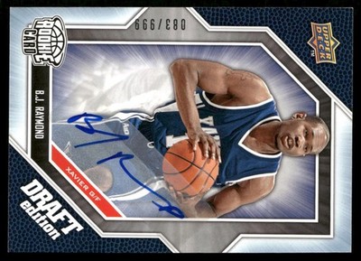 B.J. Raymond 2009-10 Upper Deck Draft Edition Autographs #22 #/999 - Xavier