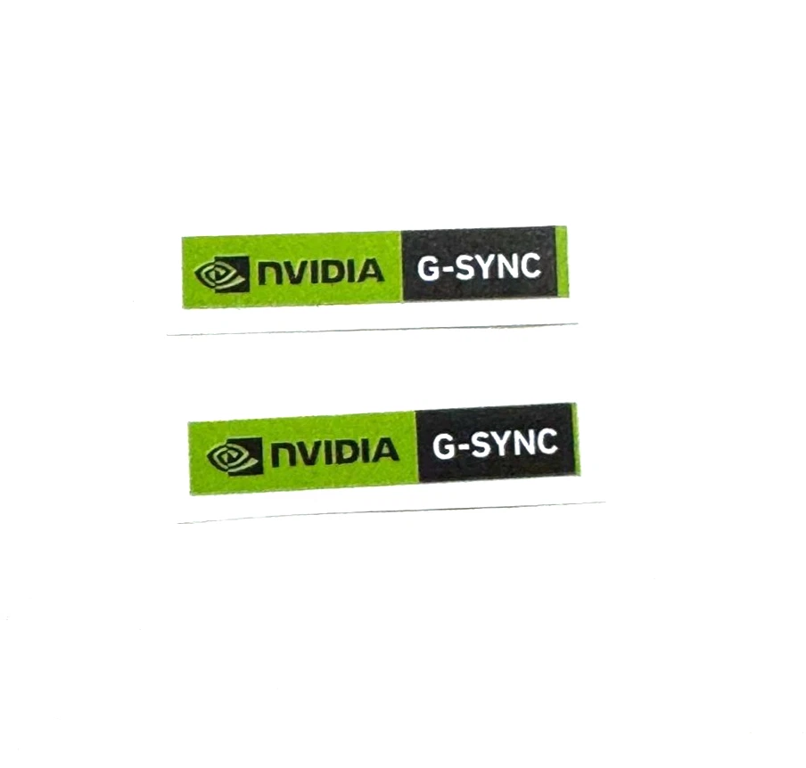 Adesivo NVIDIA Argento Metallizzato Cromato – Per PC Gaming, Laptop, Case Modding – 55x10mm