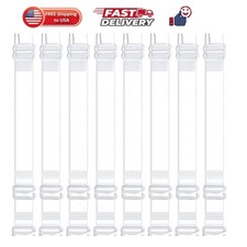 Clear Bra Strap Invisible Adjustable Shoulder Strap, 4 Pairs Max Length 65cm/...