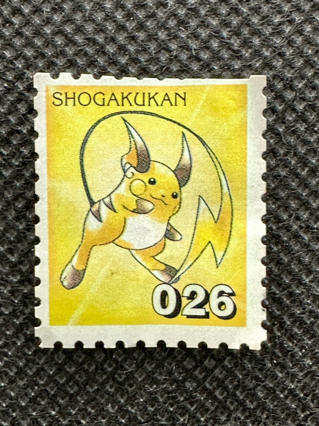 Raichu No. 026 #1 Pokemon Stamp Rare Shogakukan Japanese Nintendo