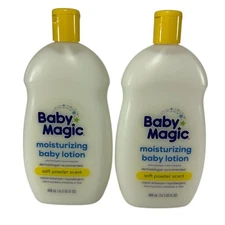 2x Baby Magic Moisturizing Baby Lotion Soft Powder Scent Sweet Buttercup 16.5oz