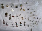 Lot Vintage Costume Jewelry Single Earrings Assorted Styles. Preowned