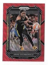 2023 PANINI PRIZM WNBA BASKETBALL #95 ARIKE OGUNBOWALE RUBY WAVE PRIZM,WINGS