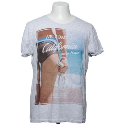 House Brand, T-shirt, Größe: L, Grau/Mehrfarbig, Print, Herren #rtP