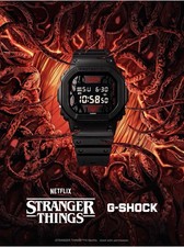 CASIO G-SHOCK DW-5600STT-1 Stranger Things Collab Netflix 2025 Limited Edition
