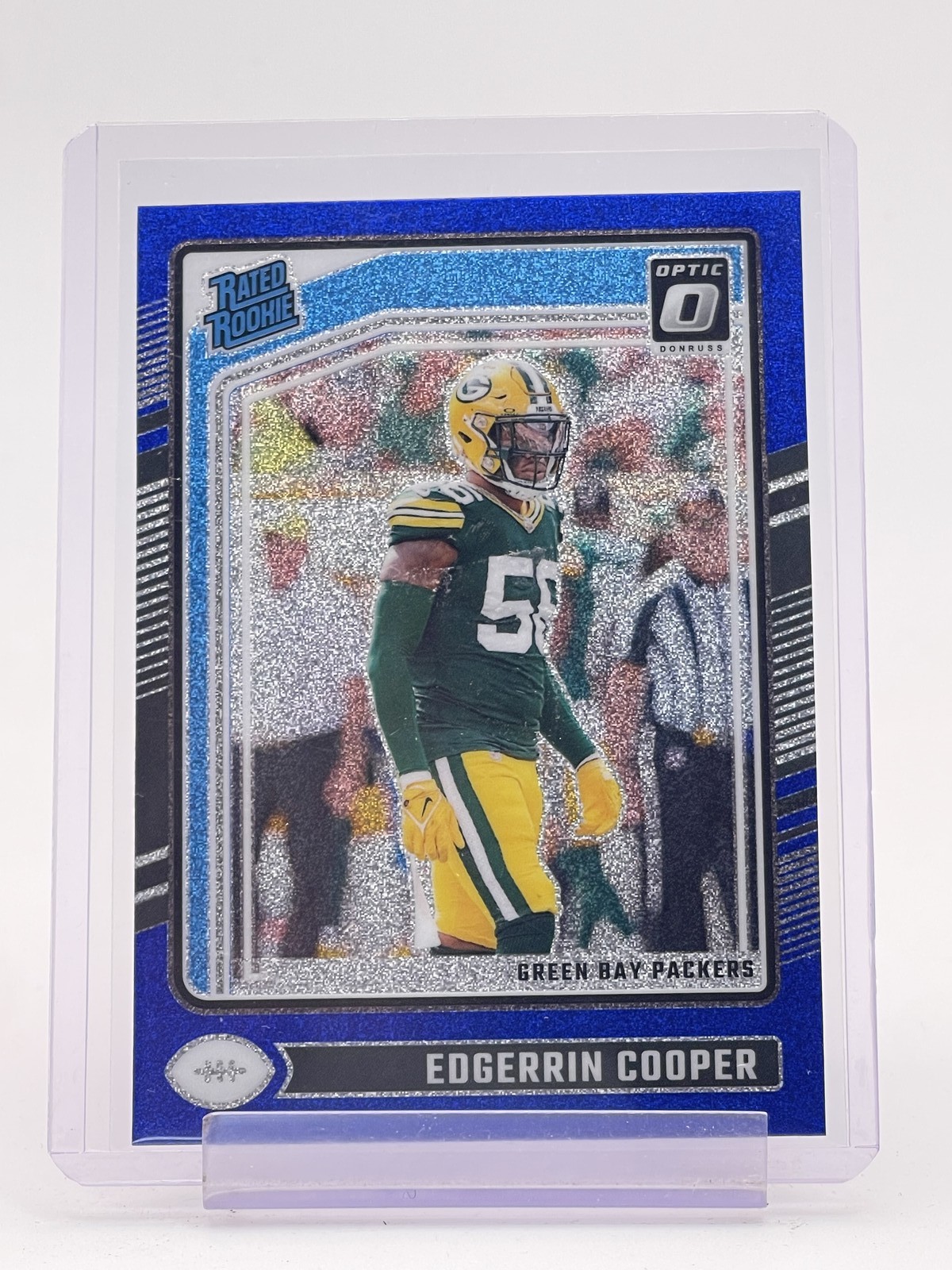 EDGERRIN COOPER 2024 DONRUSS OPTIC BLUE GLITTER PRIZM RATED ROOKIE #231 Q6928