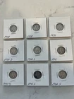 Mercury Dimes Lot of 9 Silver 10C Coins 1938-1942 S D P Circulated Variety