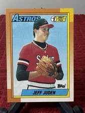 1990 Topps #164 Jeff Juden [Rookie] Astros Baseball Card NM. rookie card picture