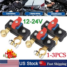 1-3x 12V 24V Battery Disconnect Terminal Switch Kill Isolator Cut Off for Car RV