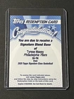 2025-26 Topps Signature Class Tyrese Maxey Signature Blend Base Redemption
