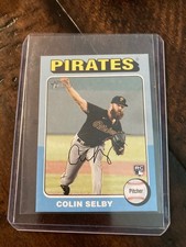 #150 Colin Selby 2024 Topps Heritage Mini Rookies Blue Border 05/25 Pirates