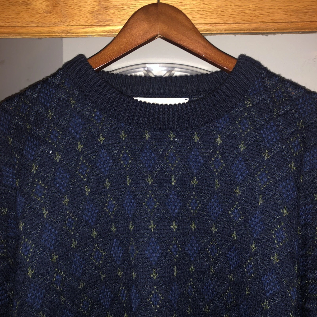 Vintage Robert Stock Acrylic Crewneck Sweater Men s Large eBay