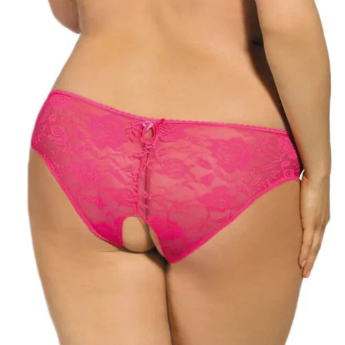 Slip bikini sexy donna intimo all'uncinetto mutandine pizzo trasparente - Foto 5 di 14