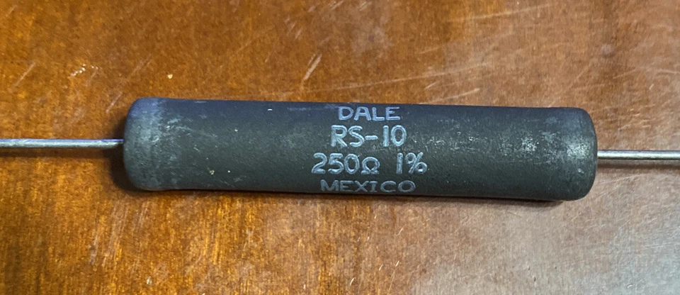 Vishay Dale 250 Ohm 10W 1% cabo axial enrolado 10 watts fio ferido RS-10-250 - Imagem 2 de 2