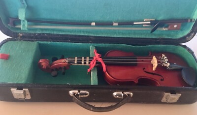 Small Cremona Fecit Anno Domini 19 Violin And Bow With Case | eBay