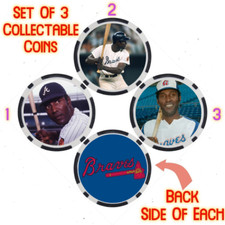 RICO CARTY - LEGENDARY BRAVES BASEBALL PLAYER - COLLECTABLE COIN SET