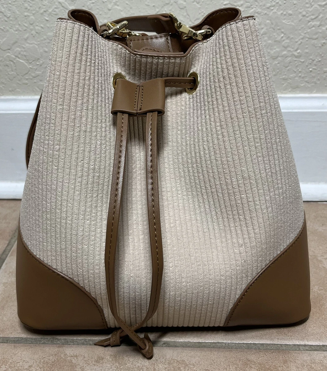 Aspen Bucket Shoulder Crossbody Bag Purse Adjustable Strap With