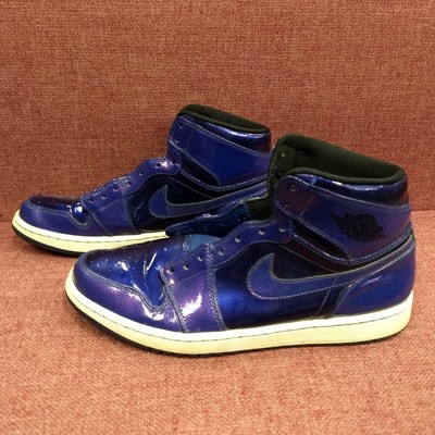 Nike Air Jordan 1 Retro Deep Royal Purple Patent Leather 332550-420 Size 11  Men | eBay
