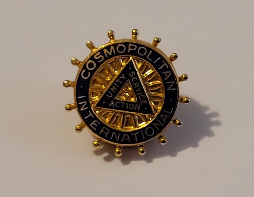Vintage Cosmopolitan International Pin Unity Action Service