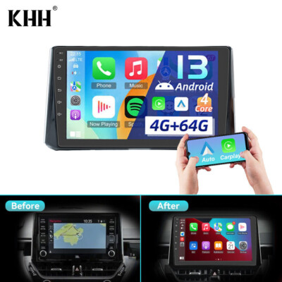 For Toyota Corolla 12 2018-2021 4G+64G Car Radio GPS Navi Android 13 Auto BT 5.0