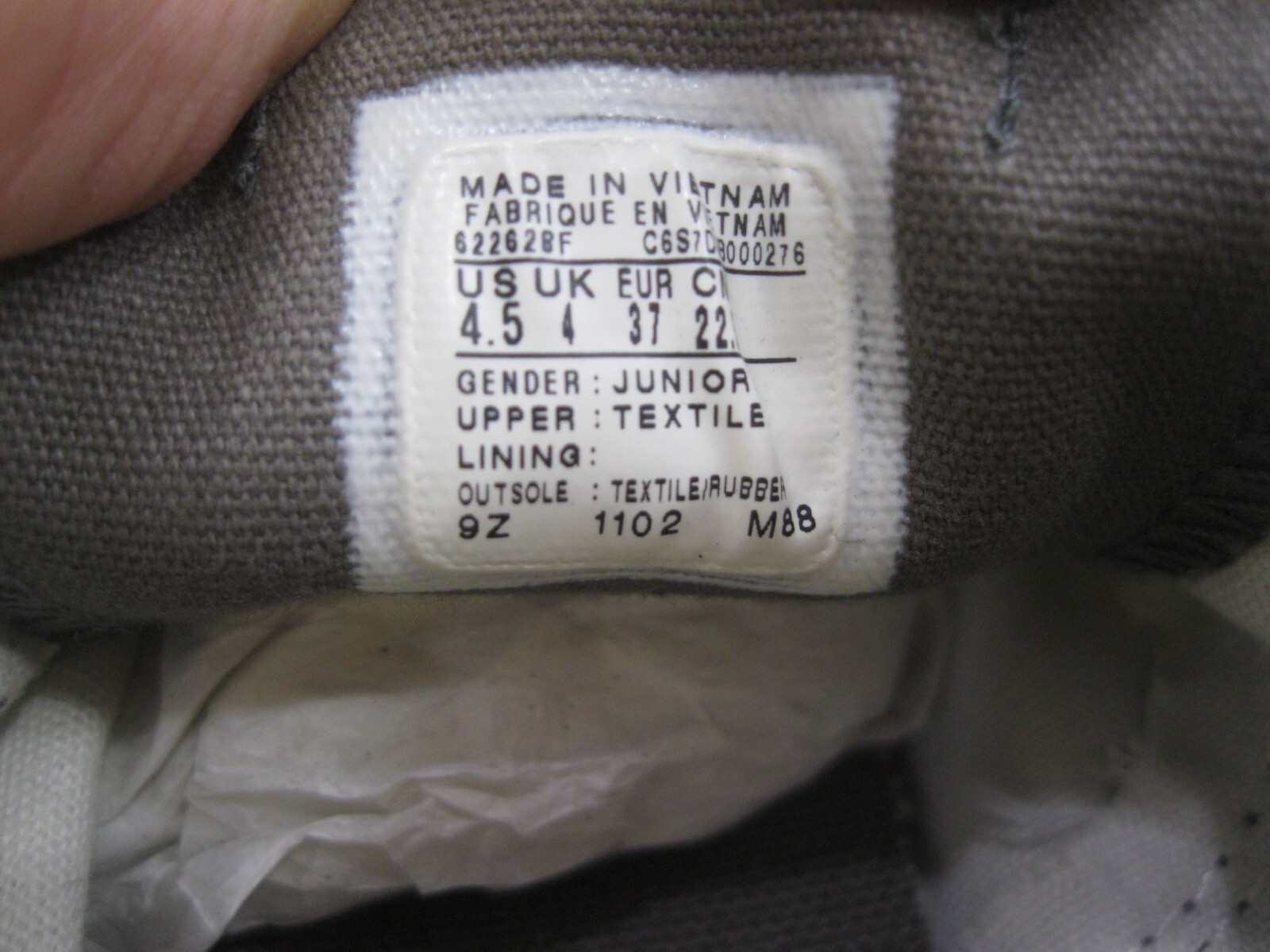 SAOLA Scarpe Converse Chuck Taylor Ox All Star argento scarpe da uomo taglia 4 5 4