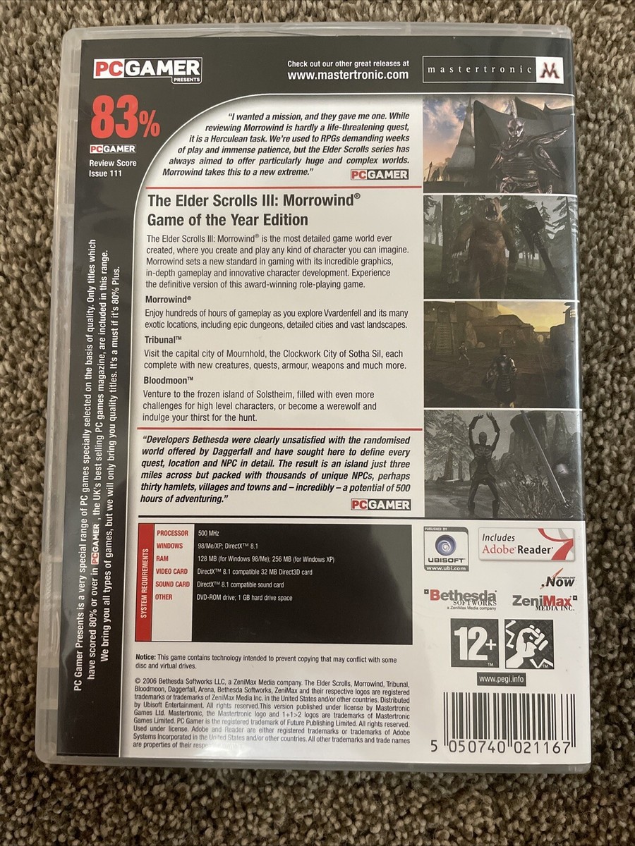 The Elder Scrolls III: Morrowind - Game of the Year Edition (PC 