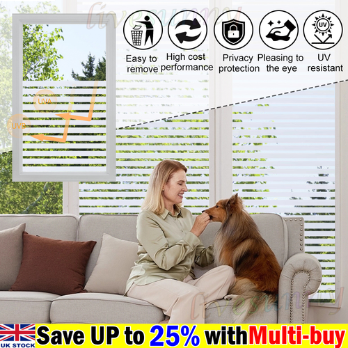 2/5M Privacy Window Film Vinly Static Cling Frosted Solar Blinds Tint