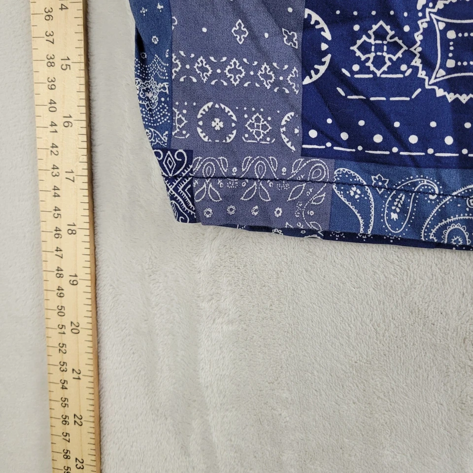 Pantalones Cortos Lucky Brand Azul Bandana Frente Plano 7" Para Hombre 40 Foto 4 de 4