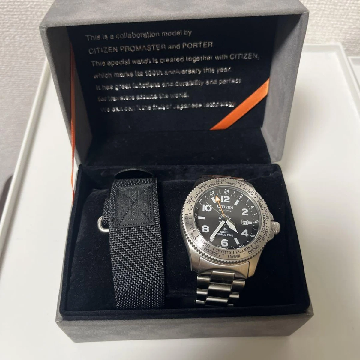 CITIZEN X PORTER GMT WORLD TIME Wrist Watch