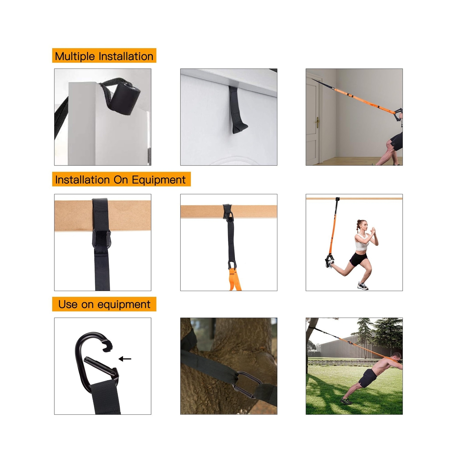 Moulyan Bodyweight Resistance Training Straps,Suspension Training Straps Comp...