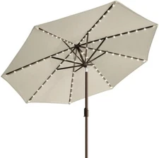 EliteShade USA Umbrella Solar 9ft Market Umbrella with 80 LED Lights