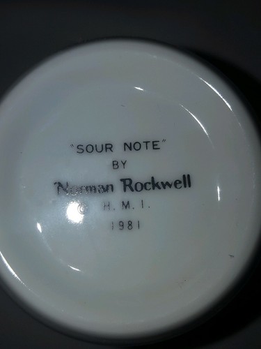 Set di 4 Norman Rockwell H.M.I. 1981 Tazze da caffè 9 oz, da collezione uniche - Foto 6 di 12