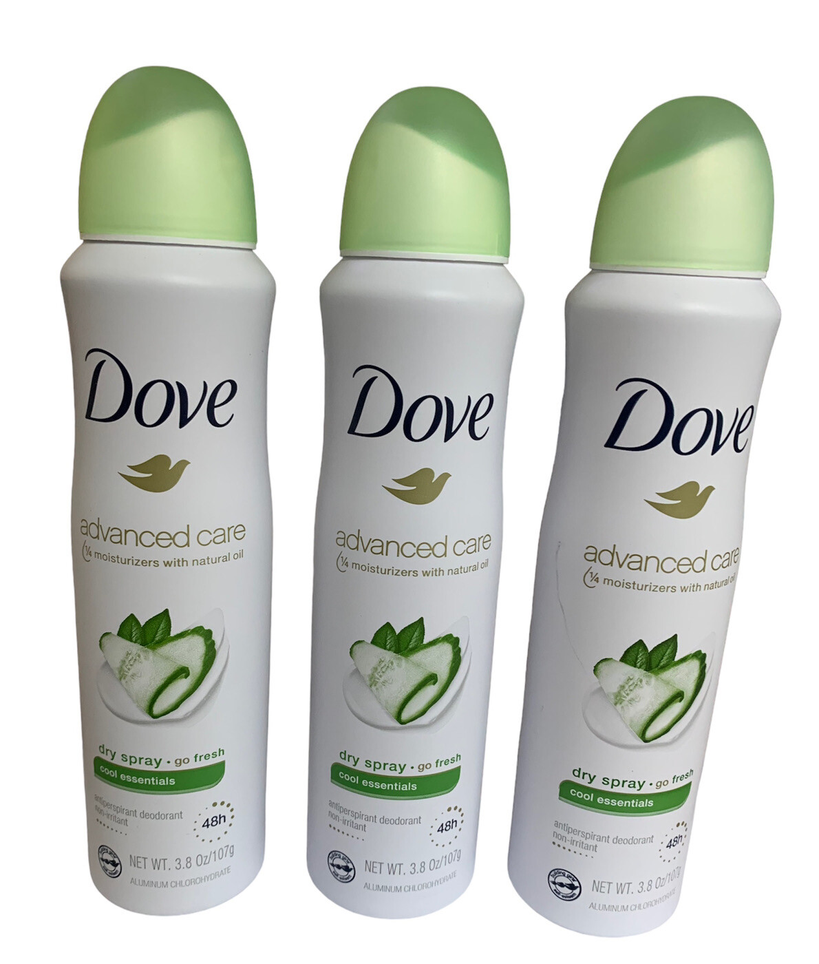 Dove Dry Spray Go Fresh Cool Essentials 48Hr Antiperspirant Deodorant 3.8oz (3Pk eBay