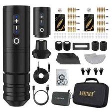 Wireless Tattoo Machine Kit 2400mAh Battery Tattoo Pen Permanent Tools Body Art