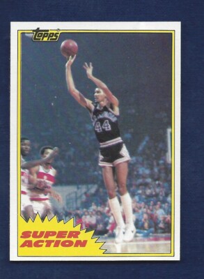 PACK FRESH  SHARP  1981 TOPPS BASKETBALL #106 GEORGE GERVIN .99 SH K800