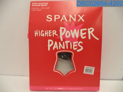 Spanx: Women's Small Black High-Waisted Shaper Brief Higher Power Panties