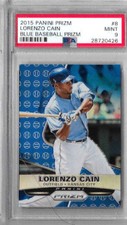 2015 Panini Prizm Lorenzo Cain Blue Baseball Prizm PSA 9