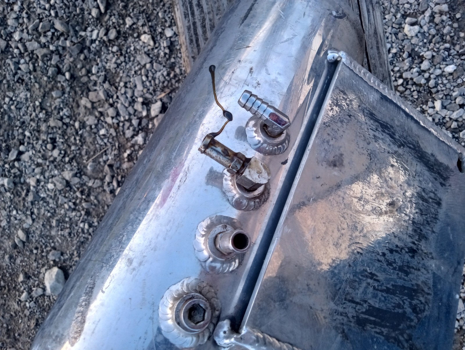 Harley Davidson Chopper Triumph BSA Oil Tank Battery Box Chopper Chrome Vintage eBay