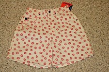 NWT Vintage Chic High Waisted Mom Shorts White Pink Floral 26 / 27 long inseam