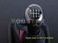 UNICUS 1x Genuine Italian Leather Weighted 6 Speed Gear Knob for BMW M-Tec M3 M5